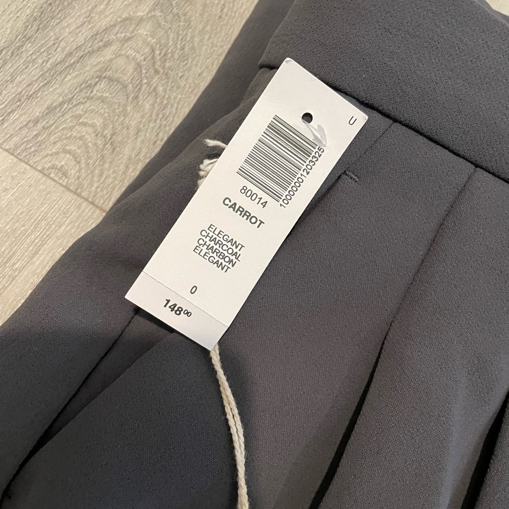 Aritzia Carrot Pants in Elegant Charcoal